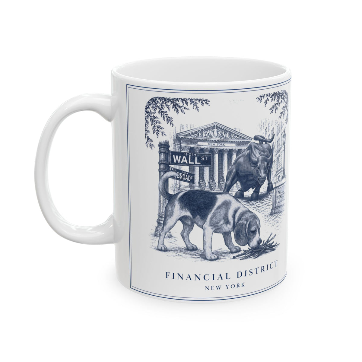 Financial District, Beagle: Whimsical Wisdom Mug