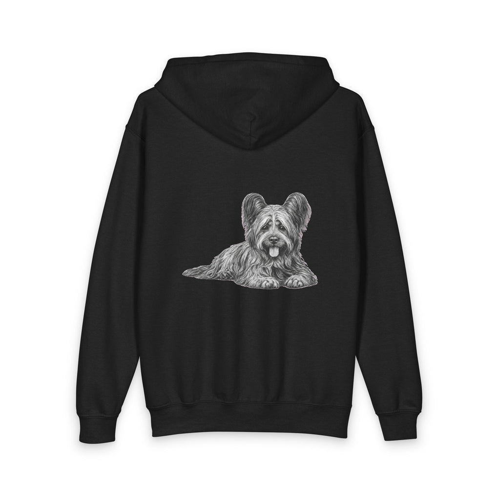 Skye Terrier, Youth Heavy Blend Zipped Unisex Hoodie