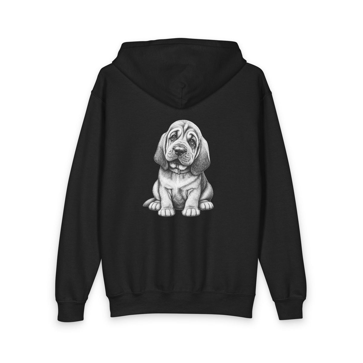 Bloodhound Puppy, Youth Heavy Blend Zipped Unisex Hoodie
