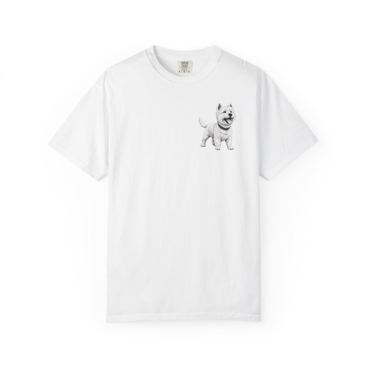 West Highland Terrier , Illustrated Unisex T-Shirt | Exceptional Comfort