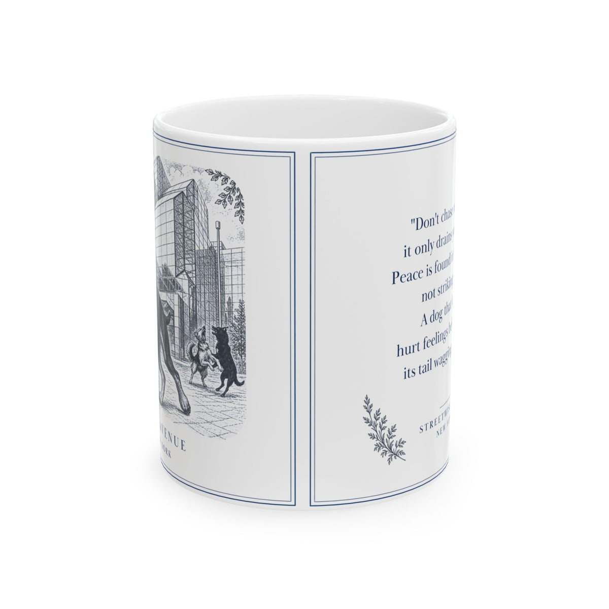 11th Avenue New York, Doberman: Whimsical Wisdom Mug