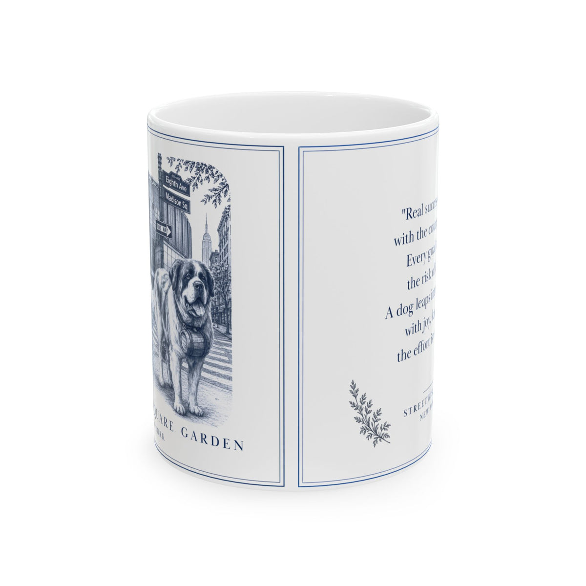Maddison Square Garden New York, Saint Bernard: Whimsical Wisdom Mug