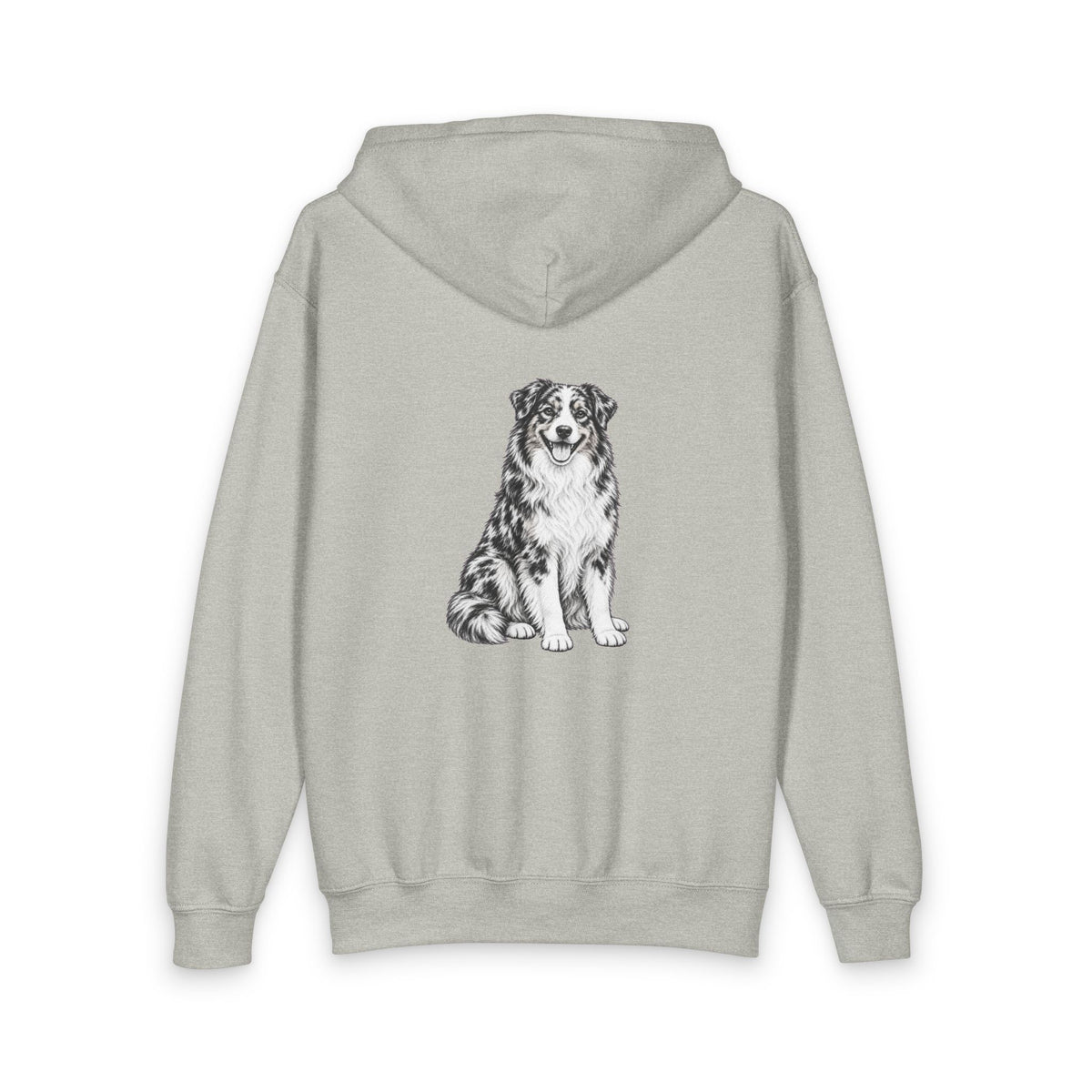 Australian Shepherd, Youth Heavy Blend Zipped Unisex Hoodie