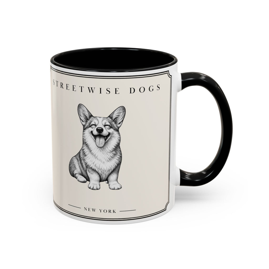 Corgi Smiling: Classic Accent Mug