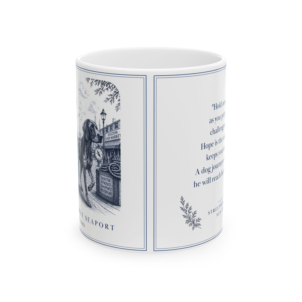South Street Seaport New York, German Shorthaired Pointer: Whimsical Wisdom Mug