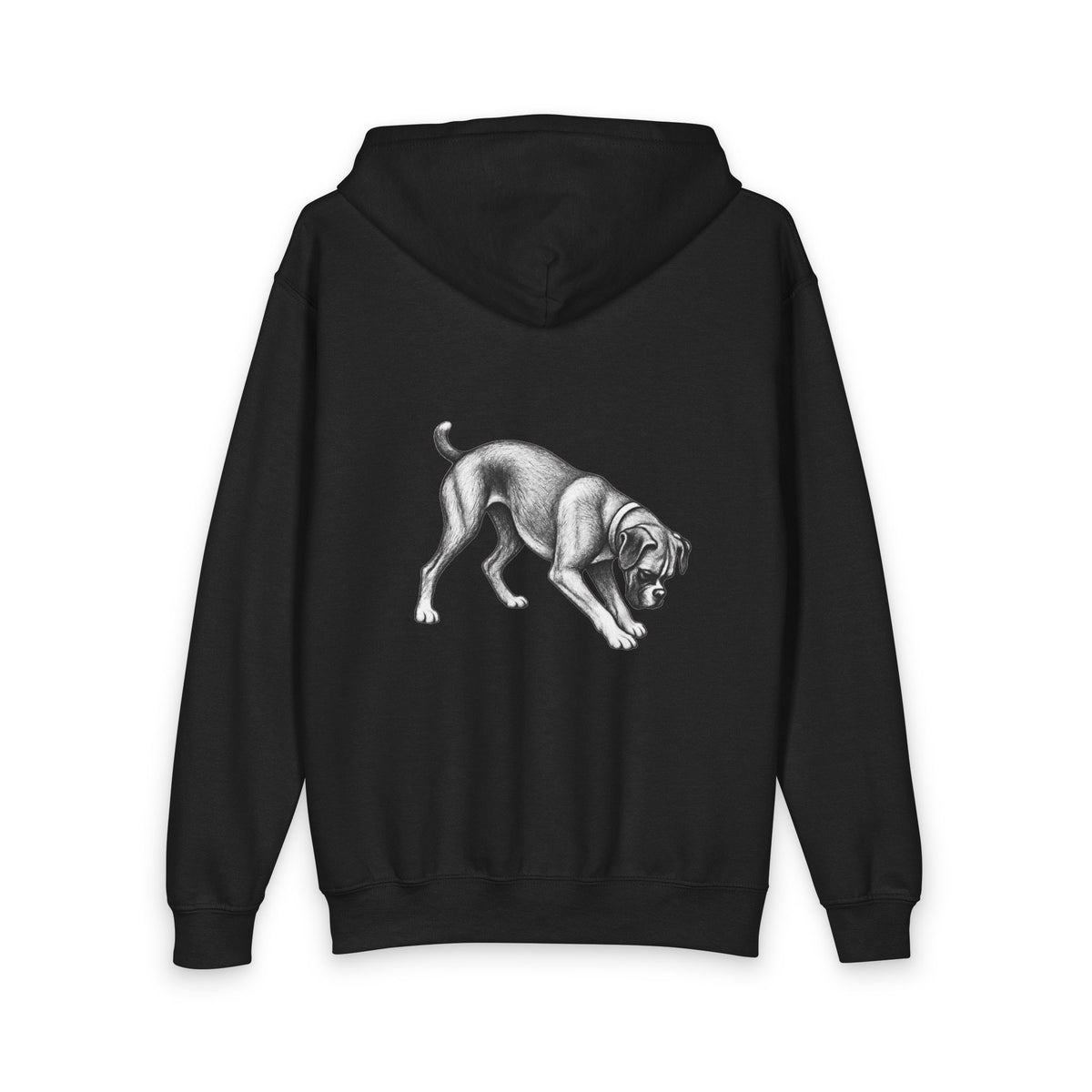 Boxer Dog, Youth Heavy Blend Zipped Unisex Hoodie