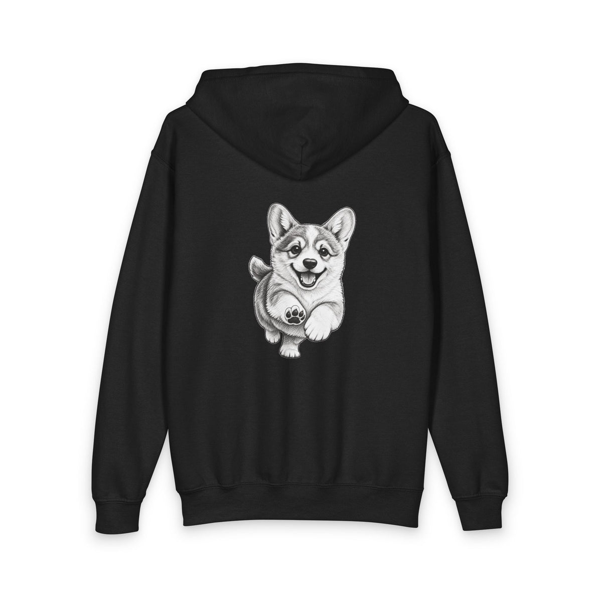 Corgi, Youth Heavy Blend Zipped Unisex Hoodie