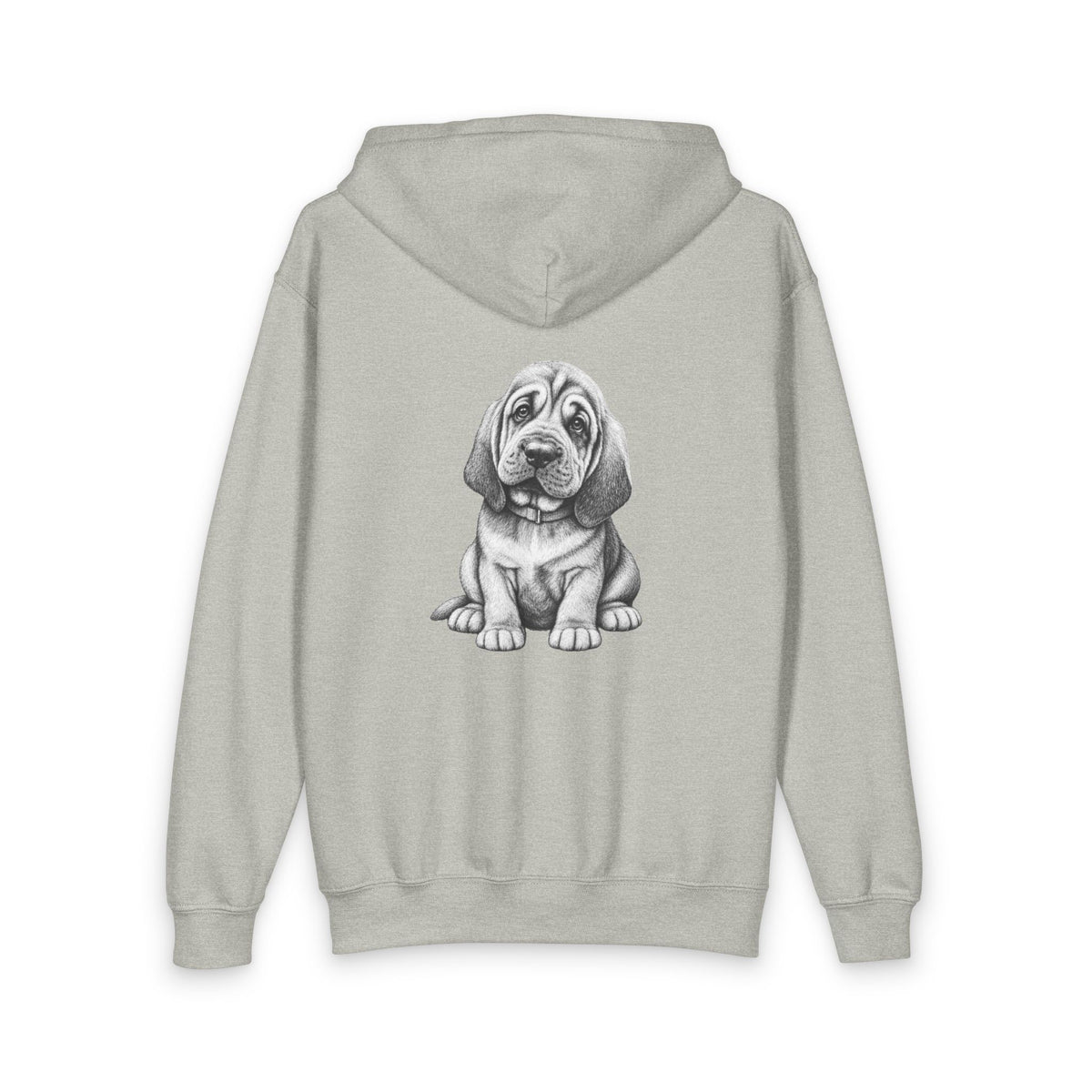 Bloodhound Puppy, Youth Heavy Blend Zipped Unisex Hoodie