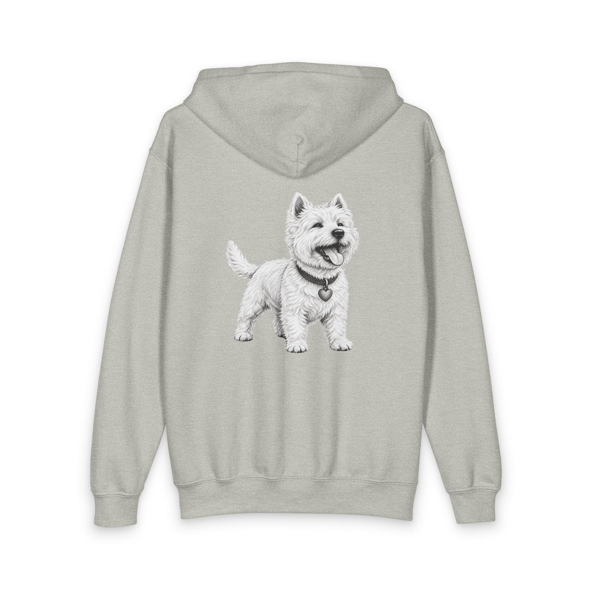 West Highland Terrier, Youth Heavy Blend Zipped Unisex Hoodie