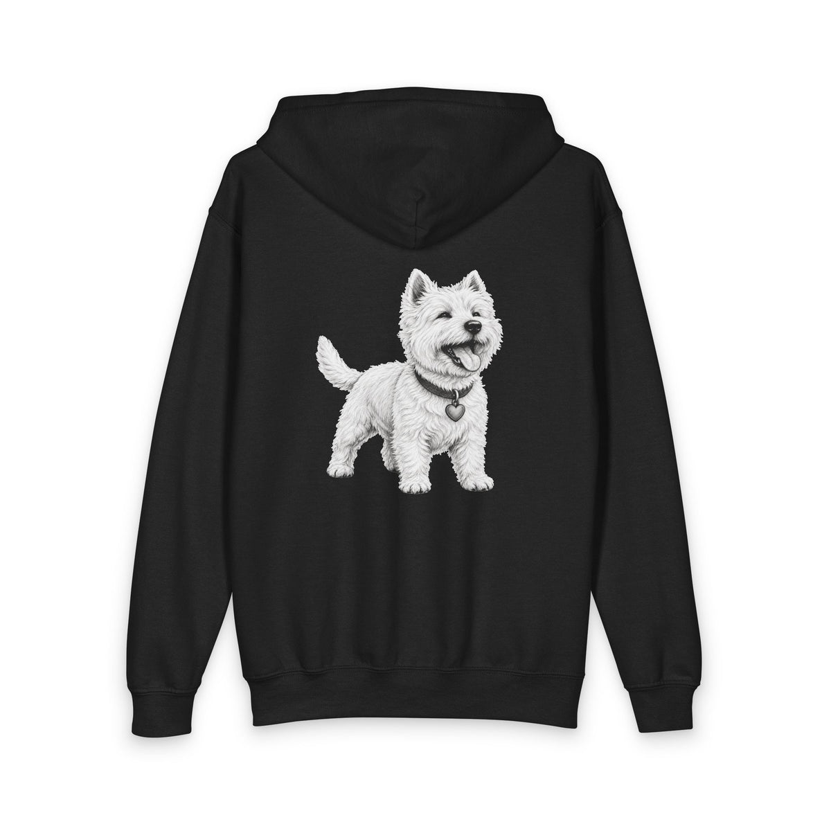 West Highland Terrier, Youth Heavy Blend Zipped Unisex Hoodie