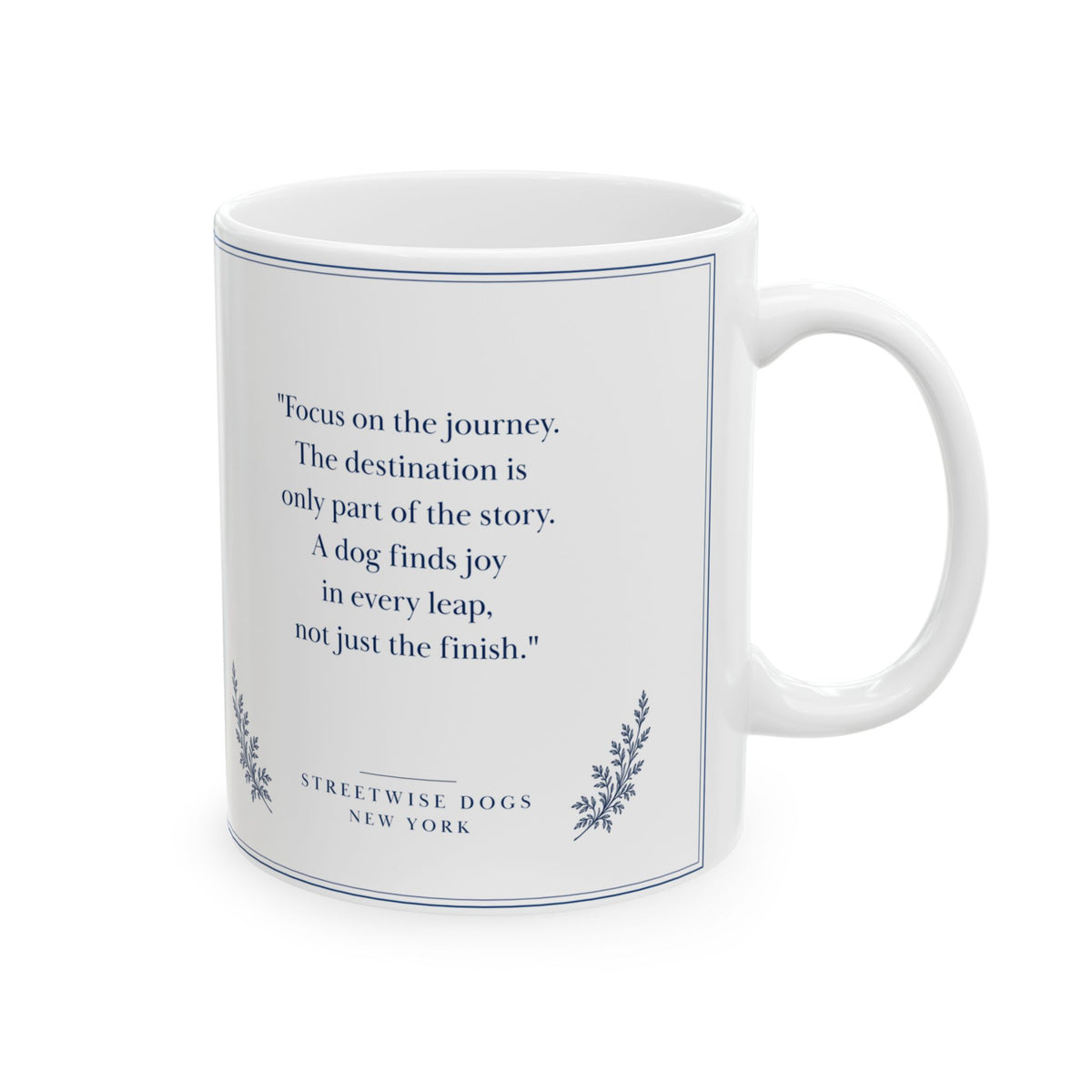 Flatiron District, New York/ Otterhound: Whimsical Inspirational Mug