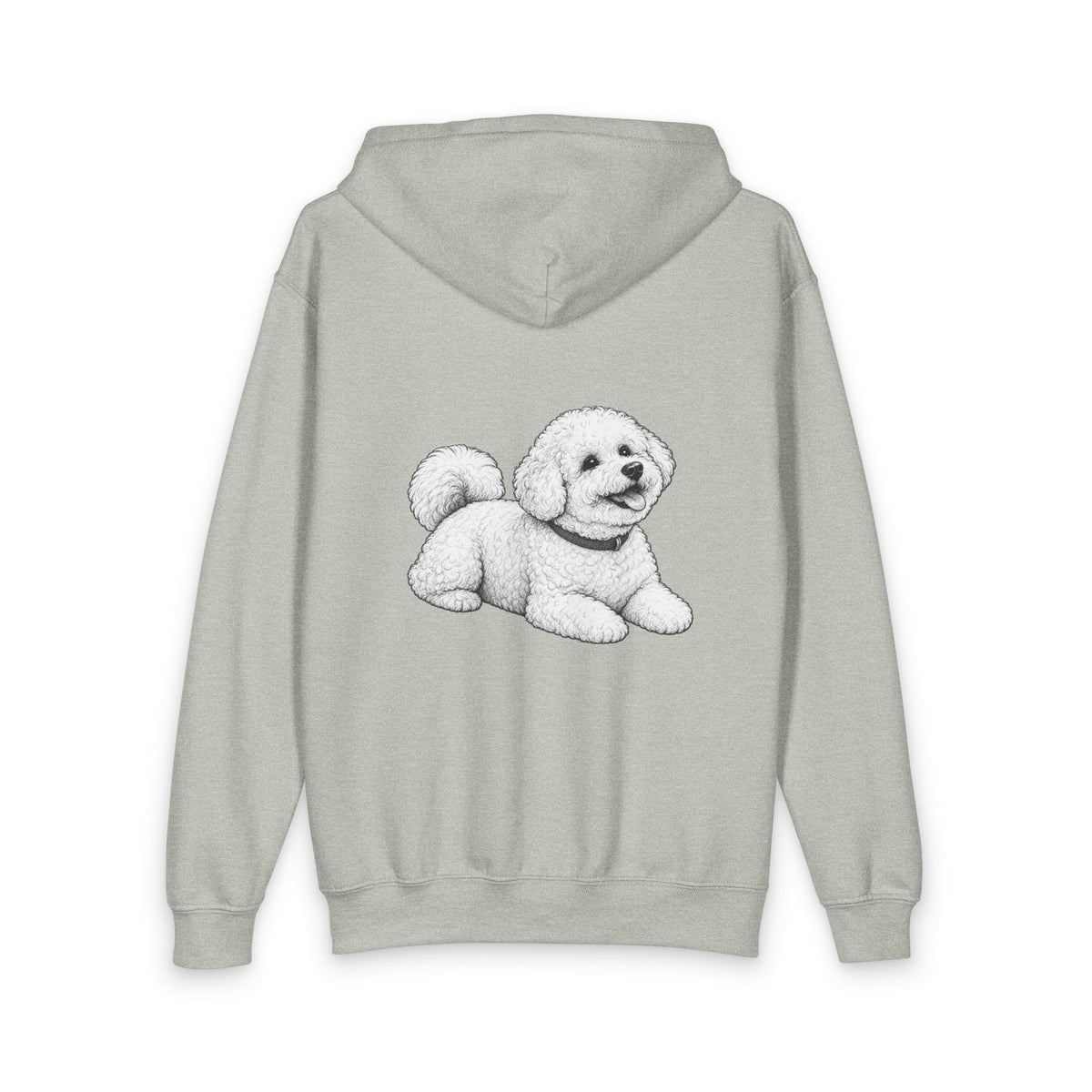 Bichon Frisé, Youth Heavy Blend Zipped Unisex Hoodie