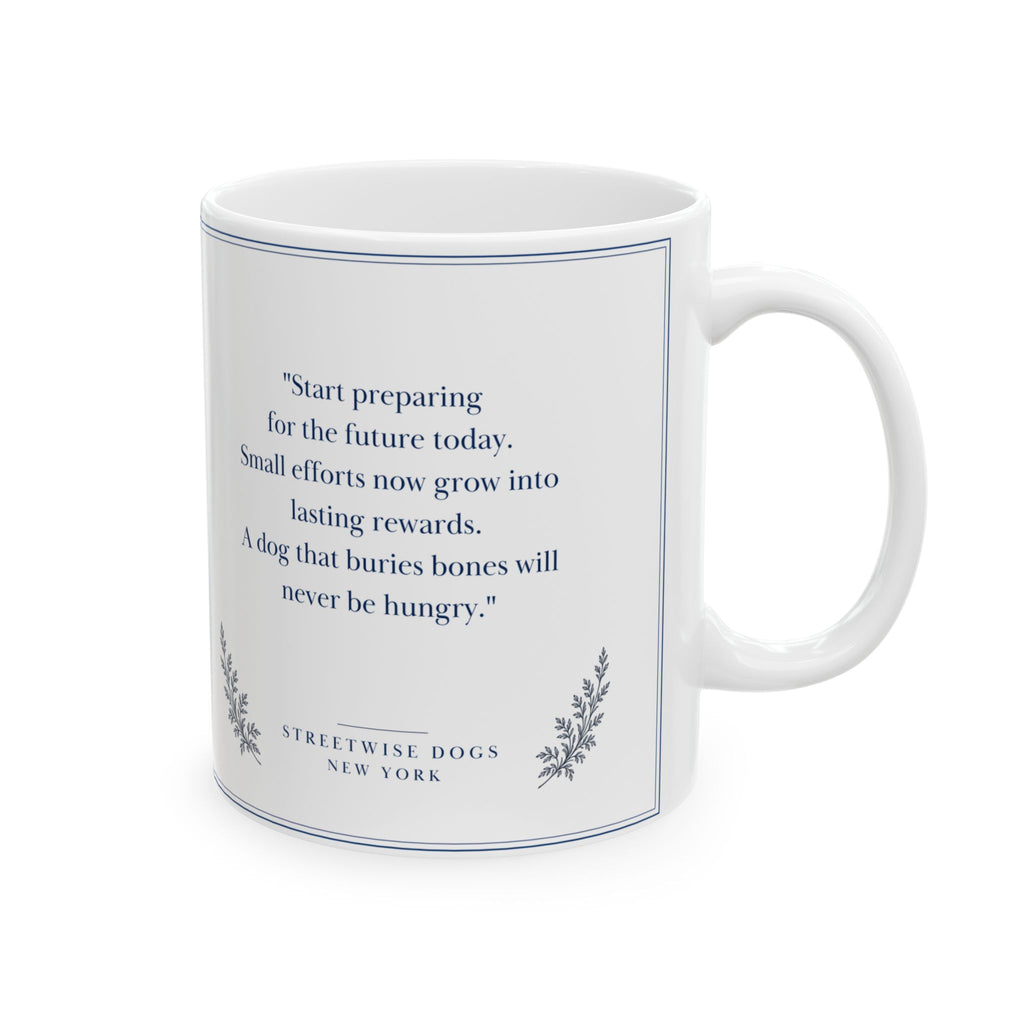Times Square New York, Toy Poodle: Whimsical Wisdom Mug