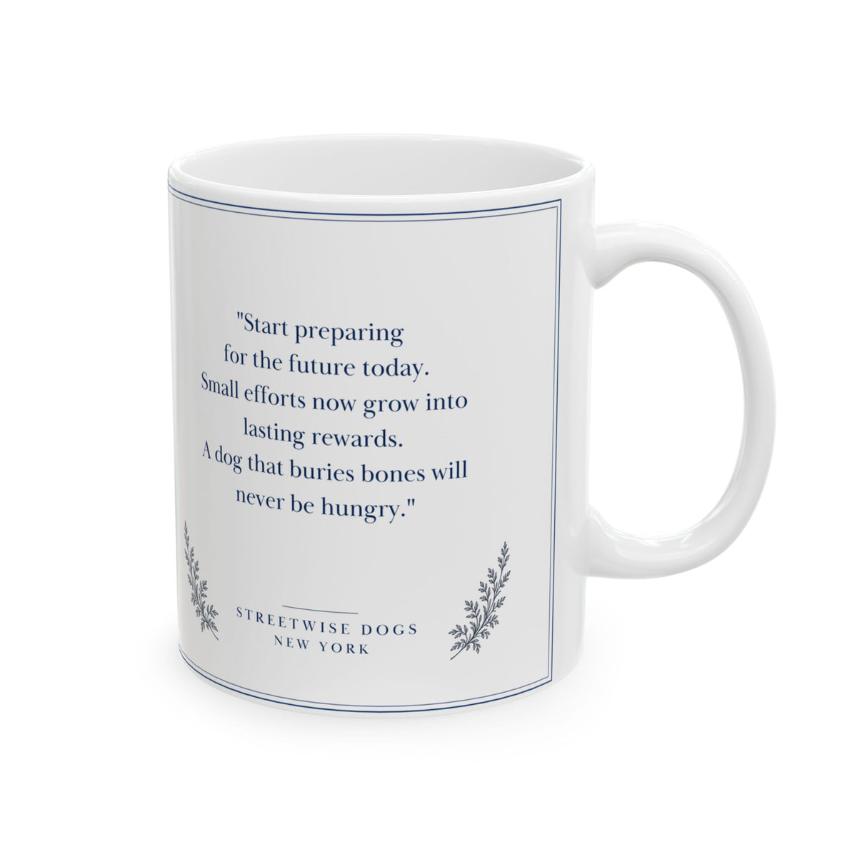 Times Square New York, Toy Poodle: Whimsical Wisdom Mug