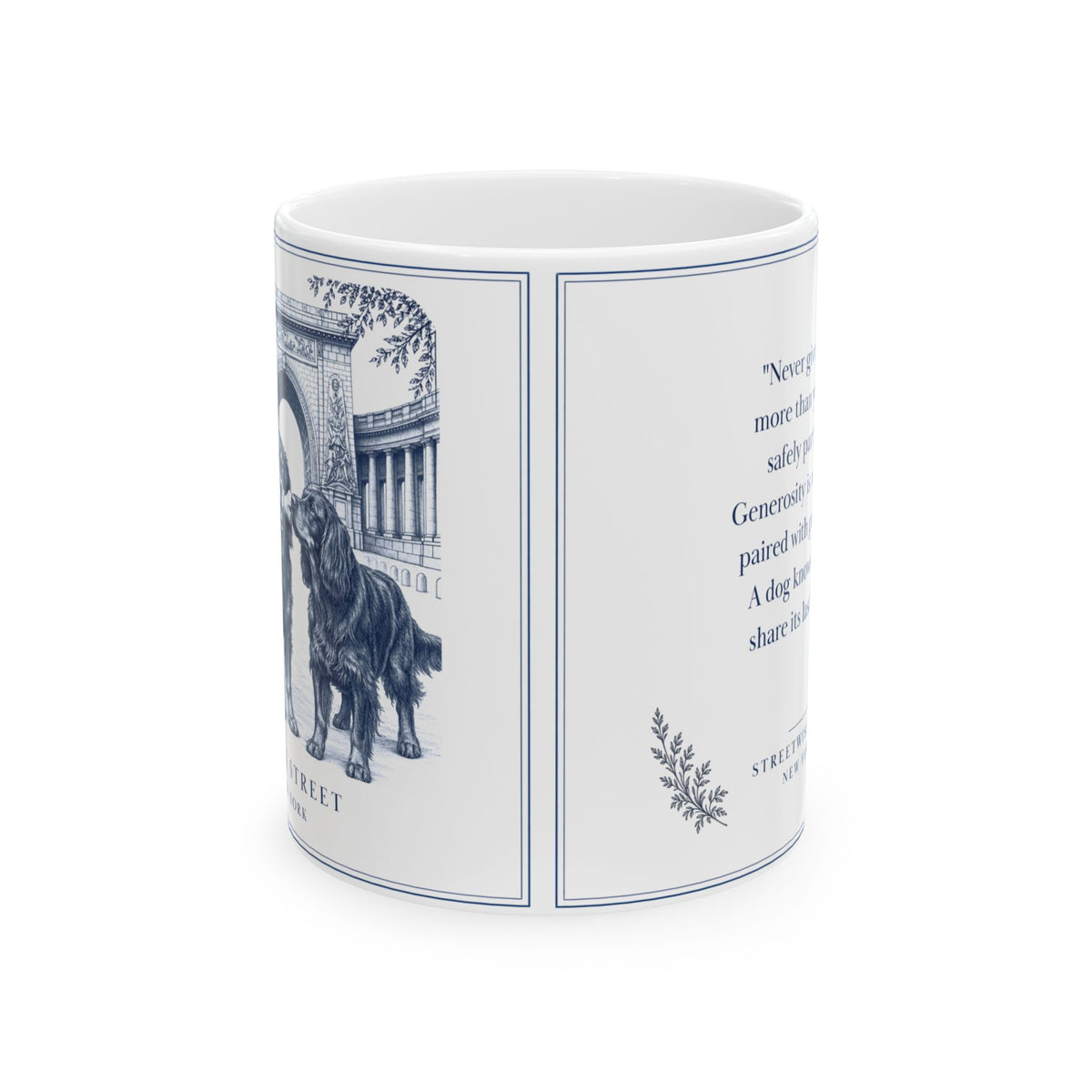 Canal Street New York, Gordon Setter: Whimsical Wisdom Mug