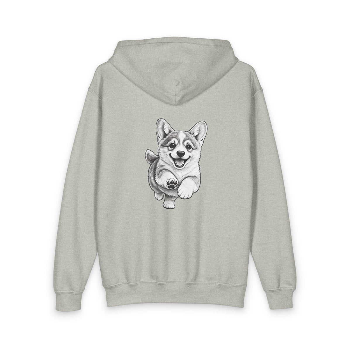 Corgi, Youth Heavy Blend Zipped Unisex Hoodie
