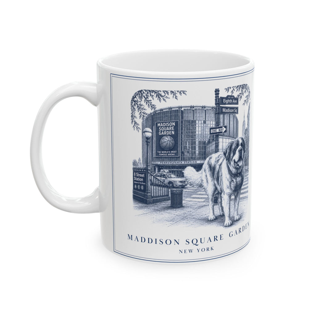 Maddison Square Garden New York, Saint Bernard: Whimsical Wisdom Mug