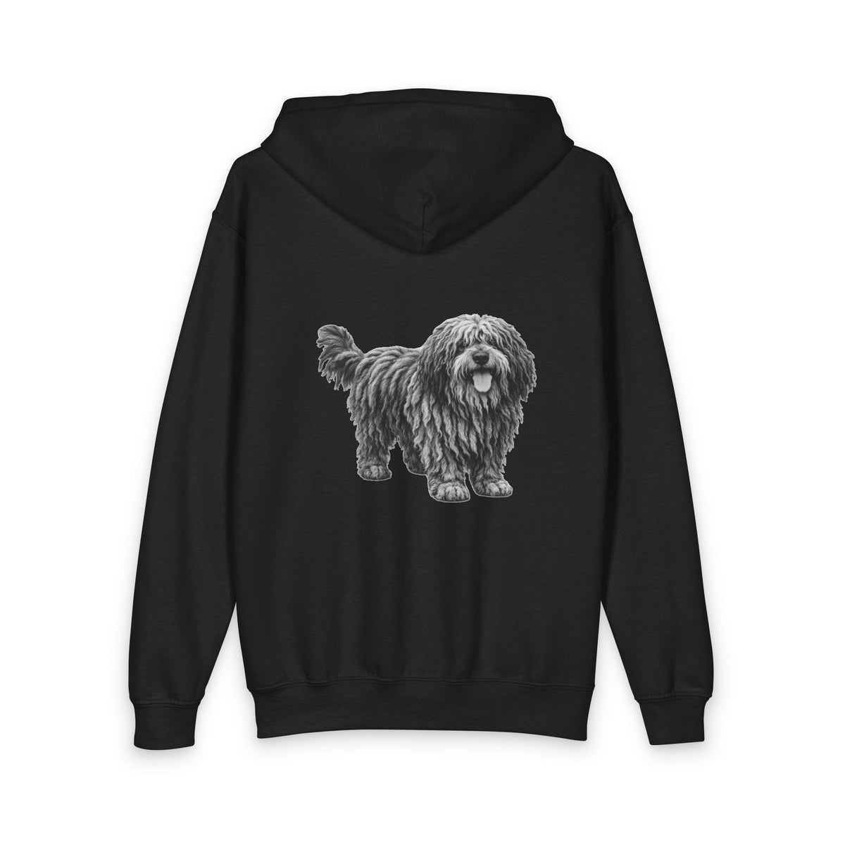 Bergamasco Shepherd, Youth Heavy Blend Zipped Unisex Hoodie