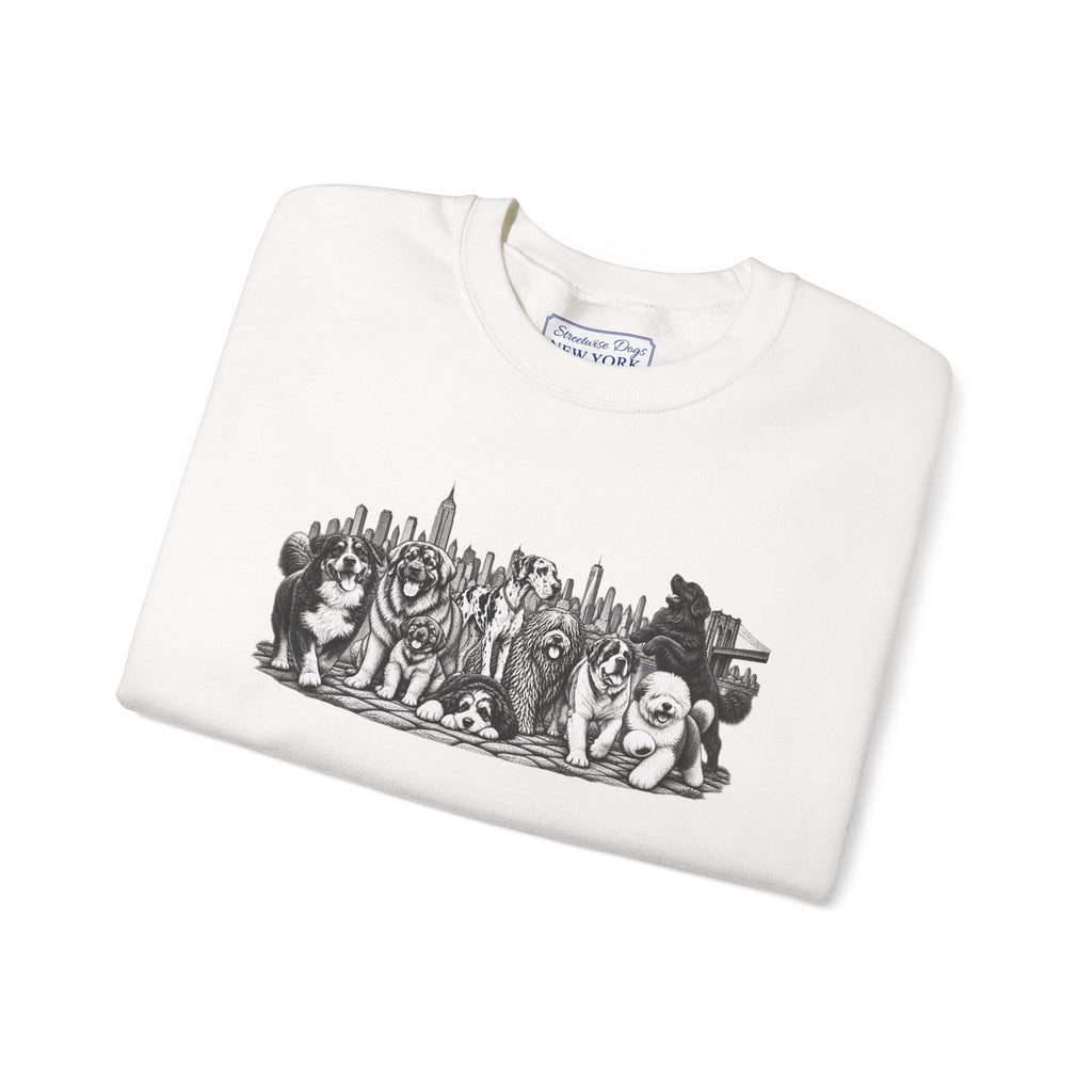 Large Dogs in New York: Unisex Extra Comfortable Sweatshirt