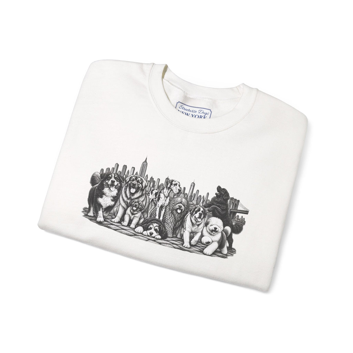 Large Dogs in New York: Unisex Extra Comfortable Sweatshirt