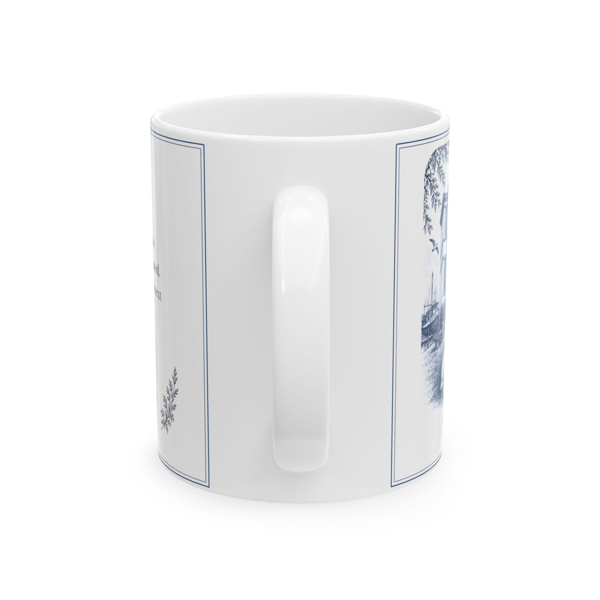 City Island New York, Great Pyrenees Puppies: Whimsical Wisdom Mug