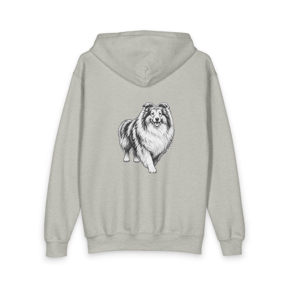 Collie, Youth Heavy Blend Zipped Unisex Hoodie