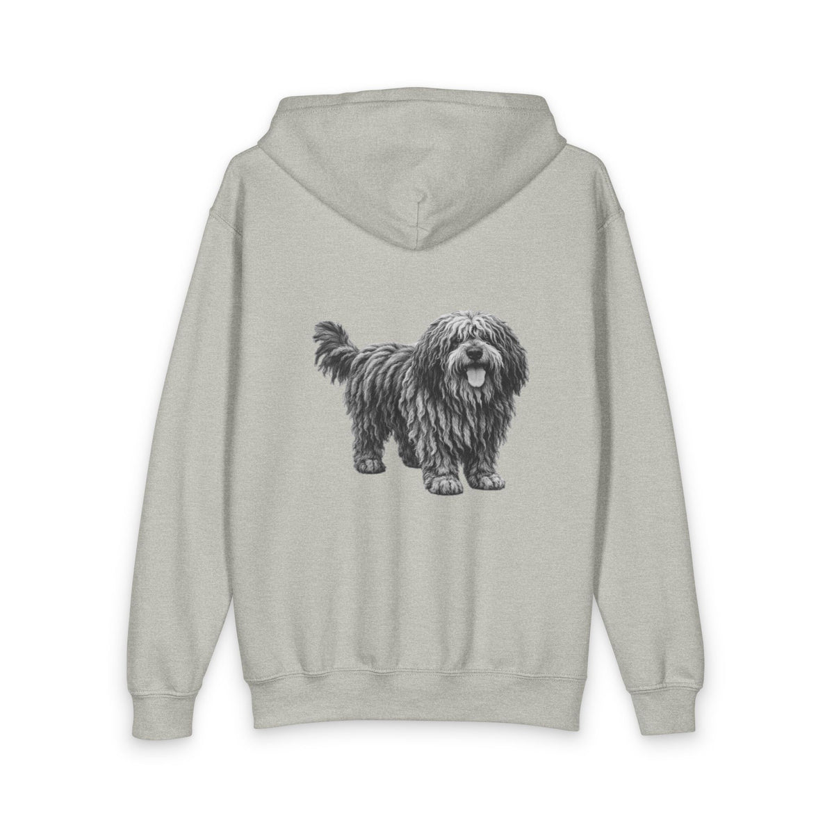 Bergamasco Shepherd, Youth Heavy Blend Zipped Unisex Hoodie