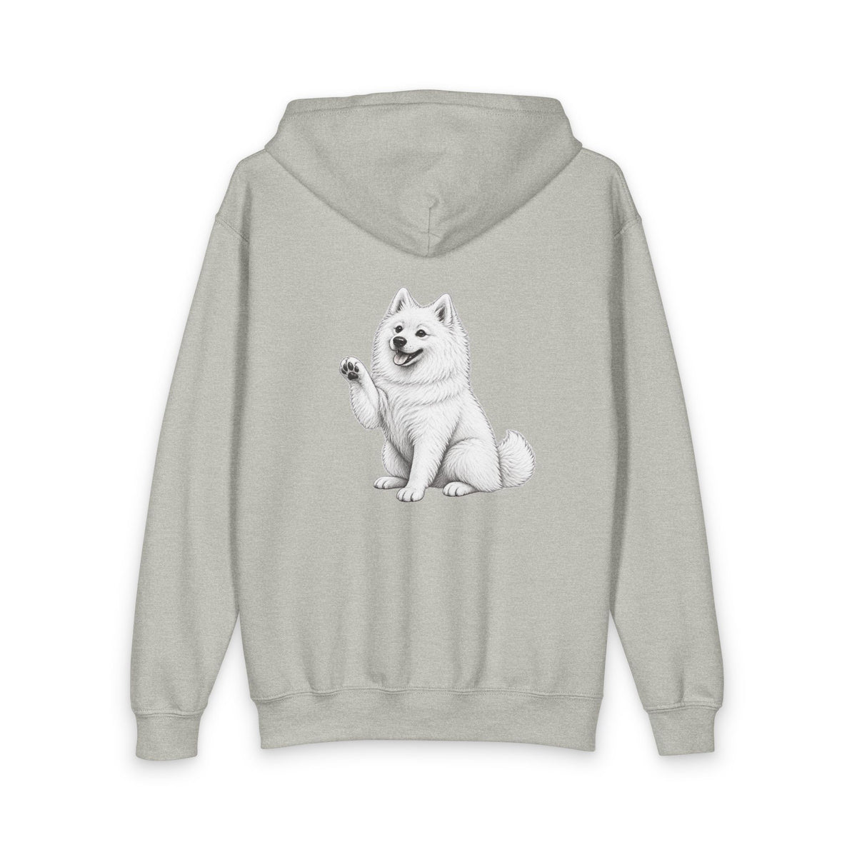 American Eskimo Dog, Youth Heavy Blend Zipped Unisex Hoodie
